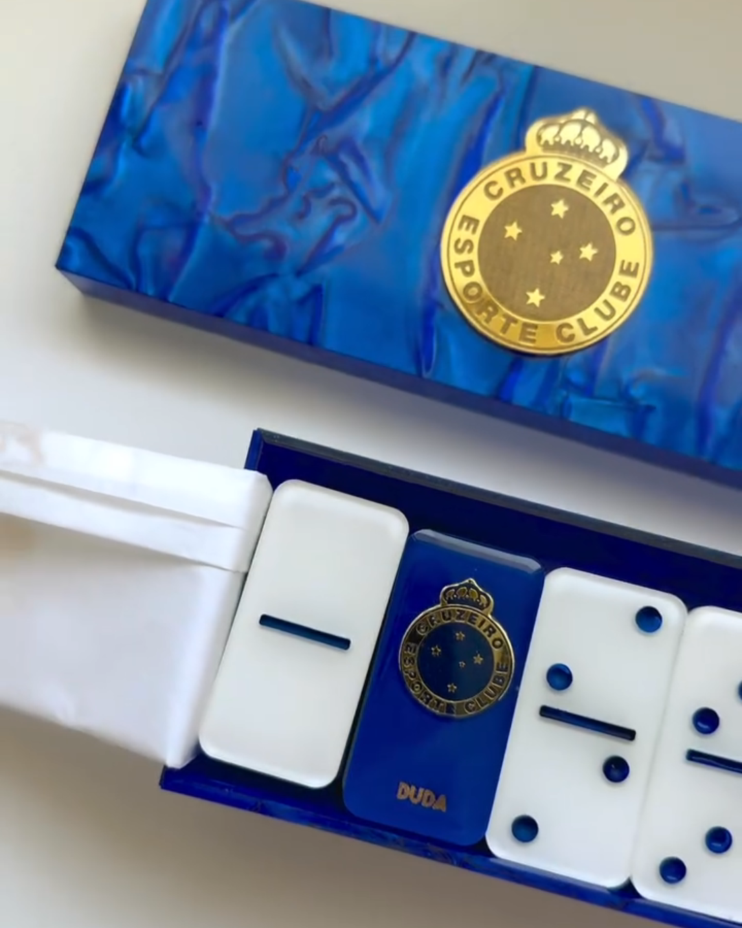 Dominó de Resina Personalizado Cruzeiro – Edição Holográfica