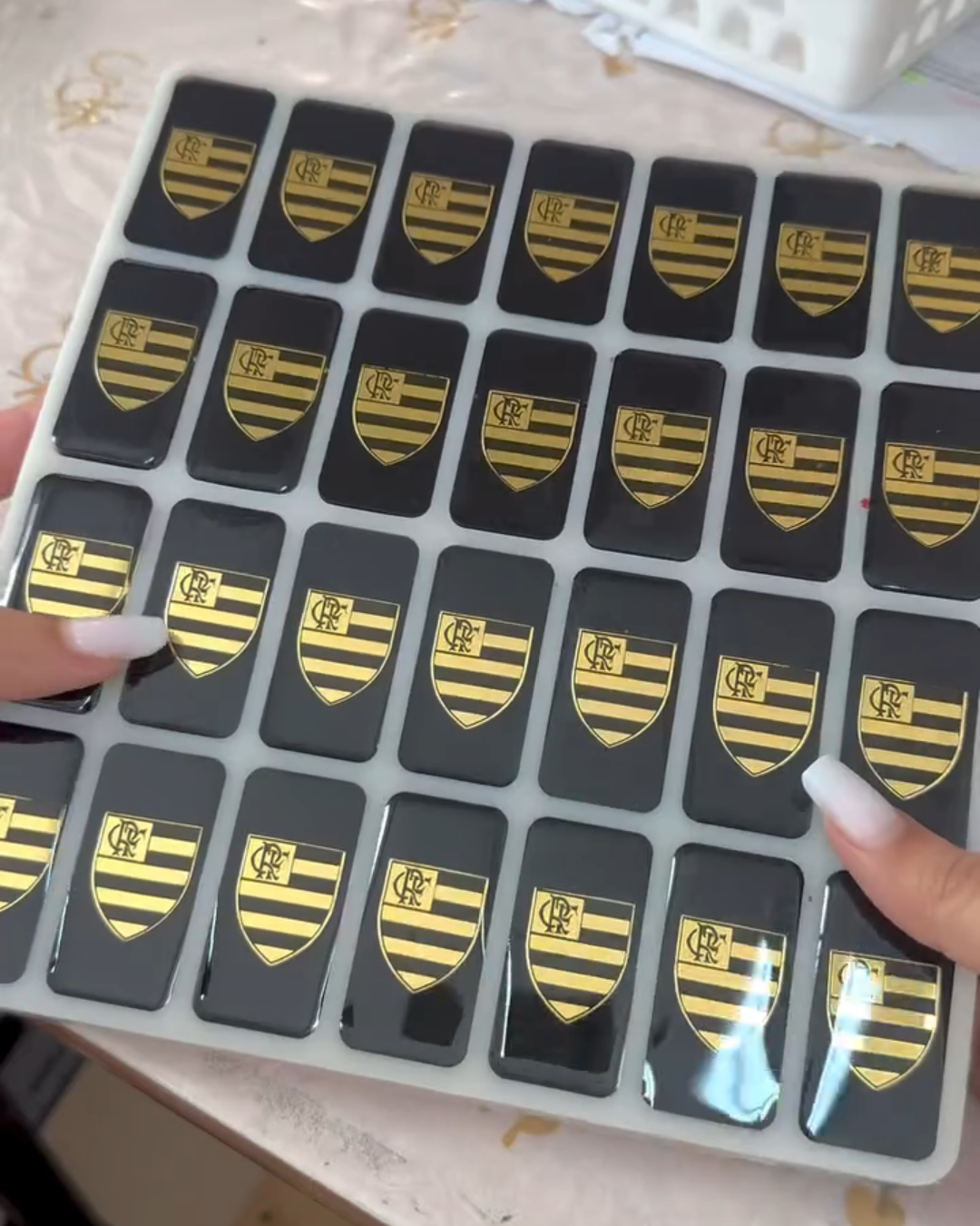Dominó de Resina Personalizado Fluminense – Edição Holográfica