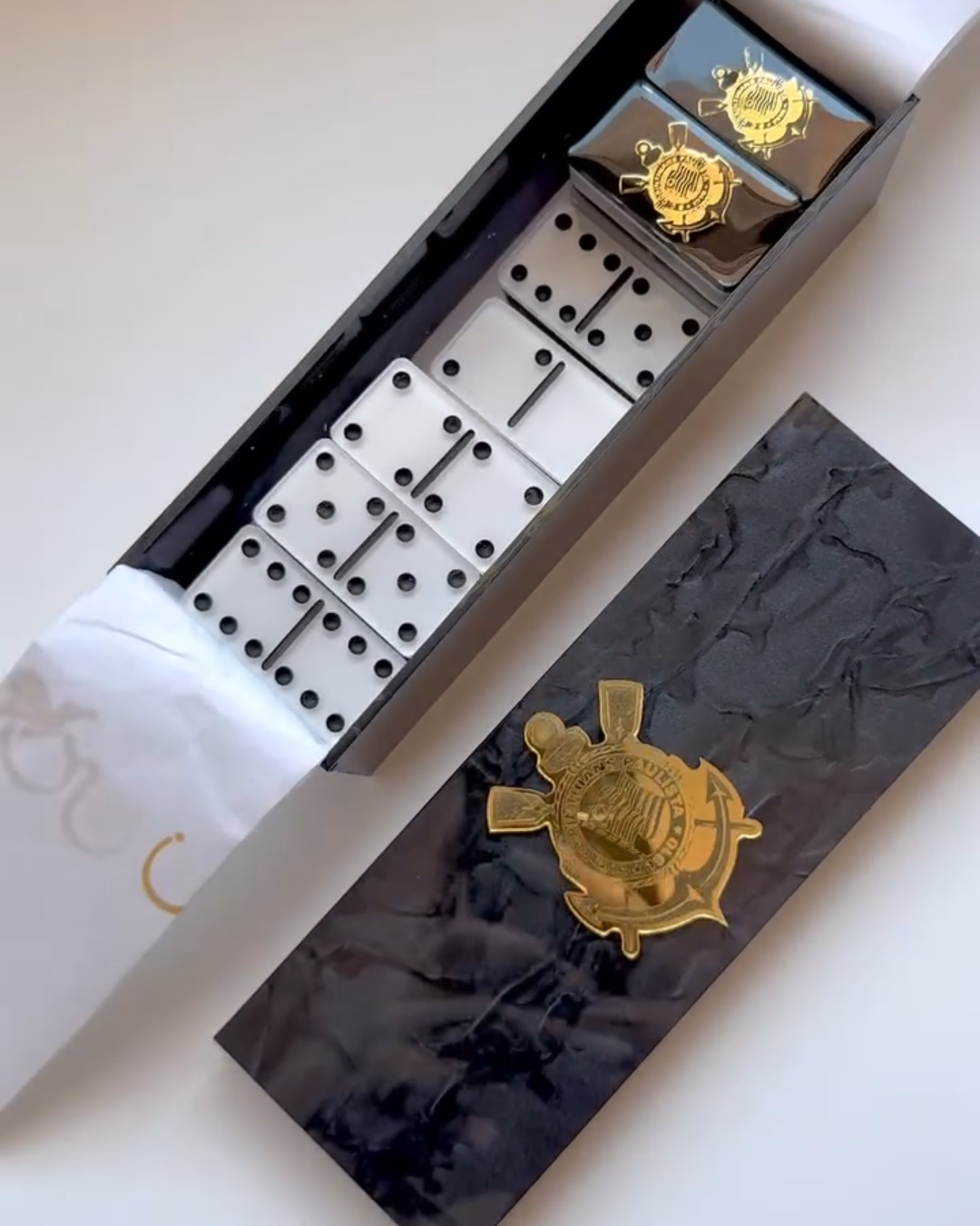Dominó de Resina Personalizado Corinthians – Edição Holográfica